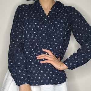 Ann Taylor Long Sleeve Blouse